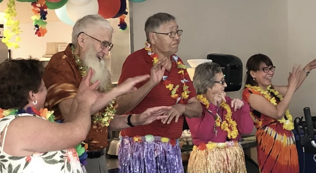 Luau Transforms Community  for First Anniversary Celebration